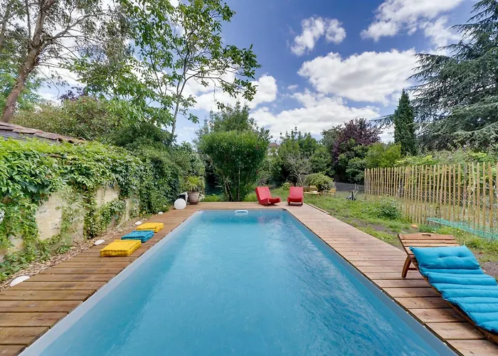 Bordeaux Centre, Appartement Privatif Et 5 Chambres Privees, Piscine, Parking